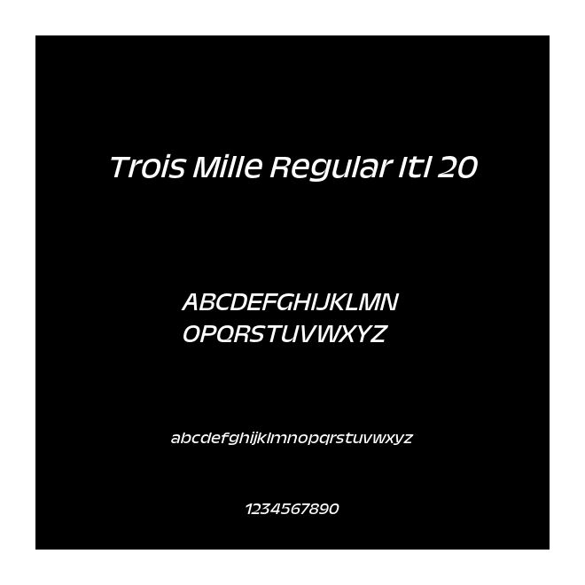 Trois Mille Regular Itl 20