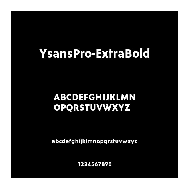 YsansPro-ExtraBold