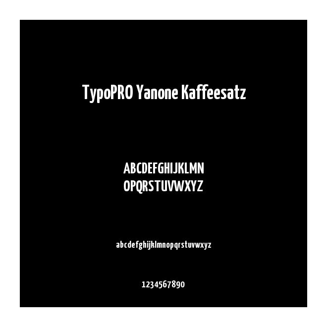 TypoPRO Yanone Kaffeesatz