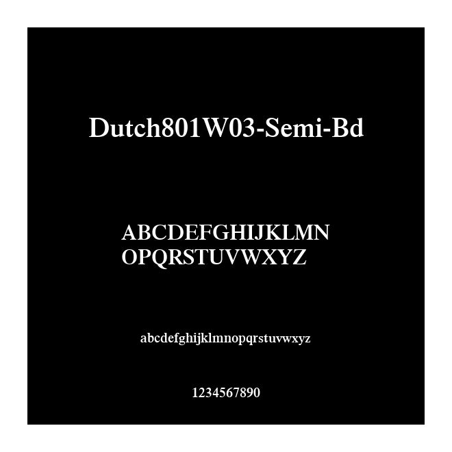 Dutch801W03-Semi-Bd