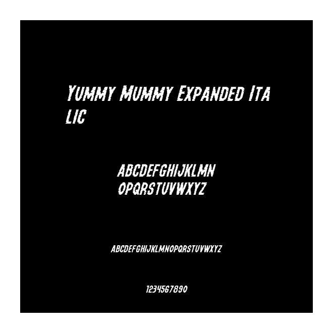 Yummy Mummy Expanded Italic