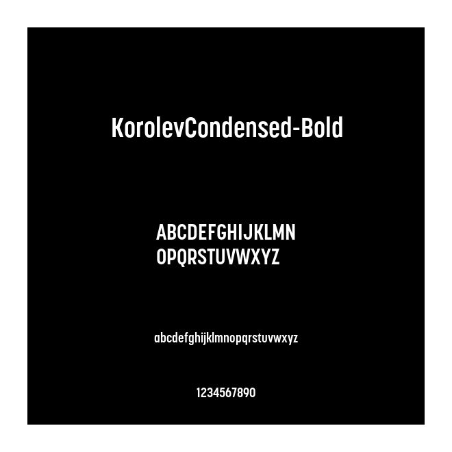 KorolevCondensed-Bold