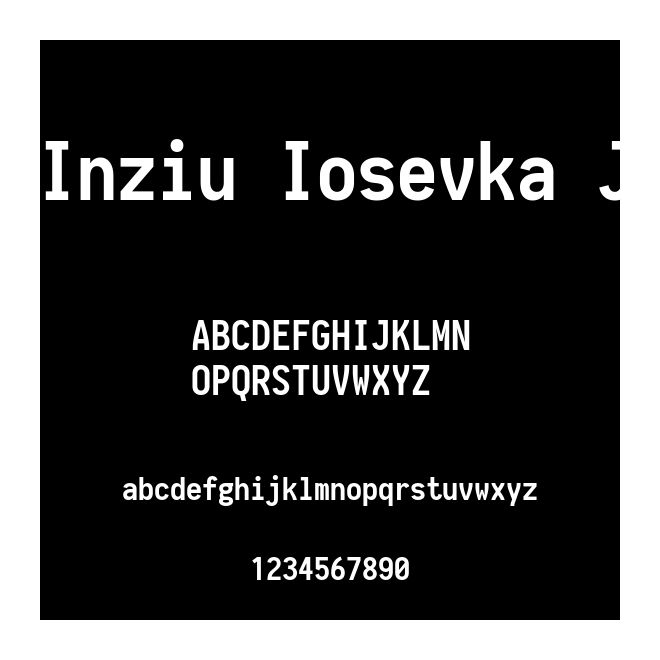 Inziu Iosevka J
