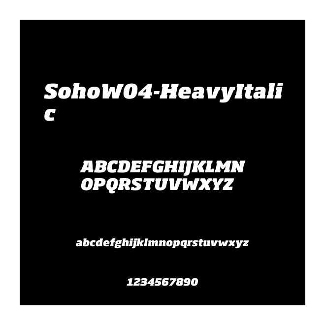 SohoW04-HeavyItalic