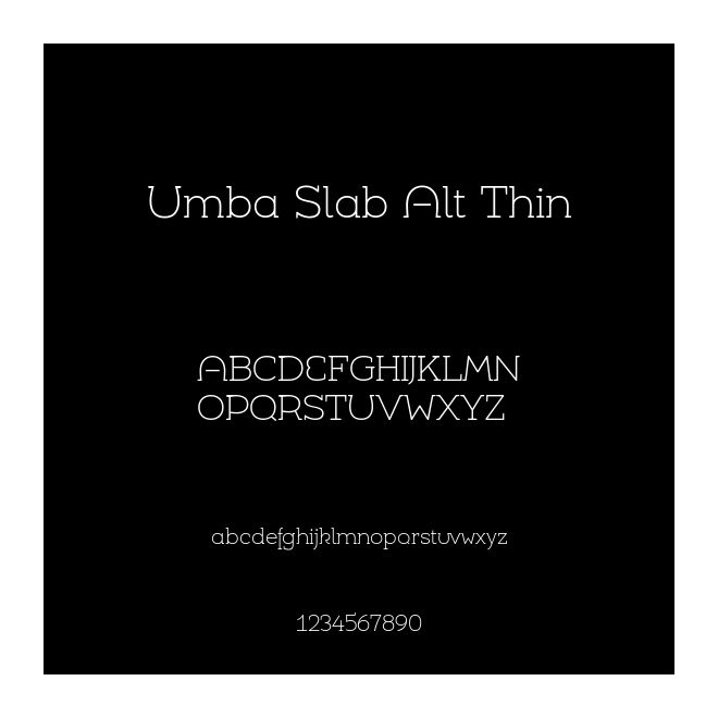 Umba Slab Alt Thin