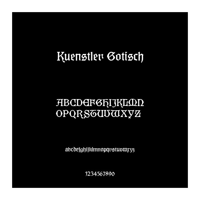 Kuenstler Gotisch