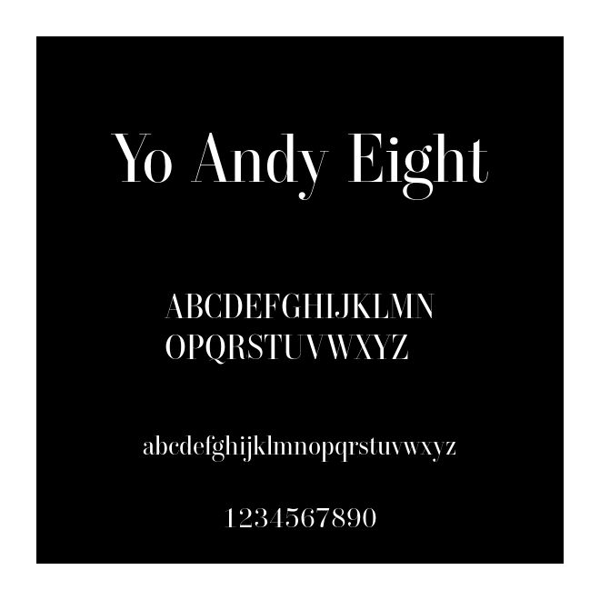 Yo Andy Eight