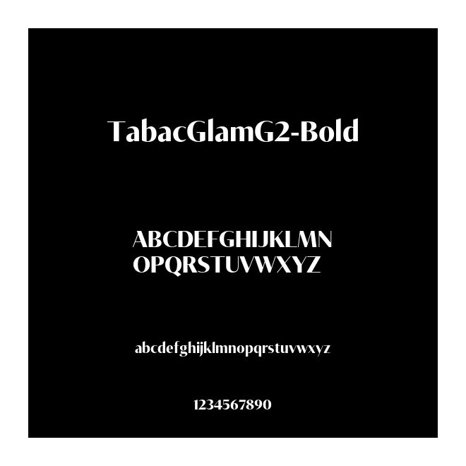 TabacGlamG2-Bold