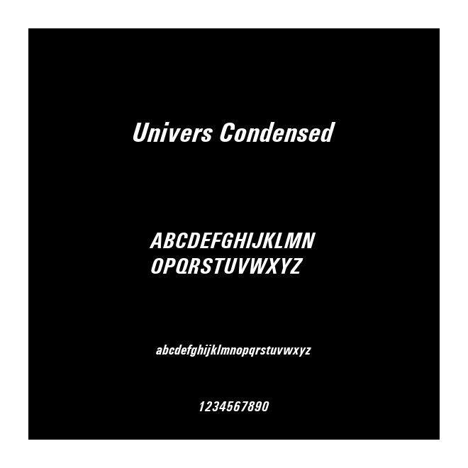 Univers Condensed