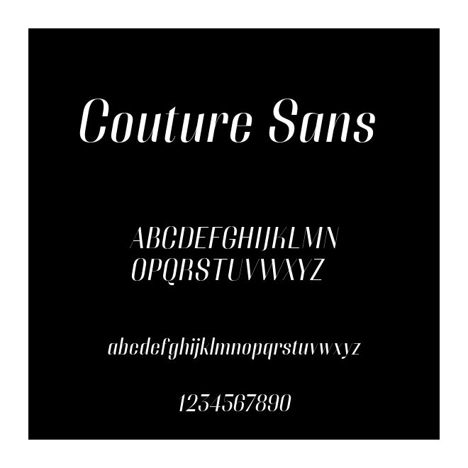 Couture Sans  