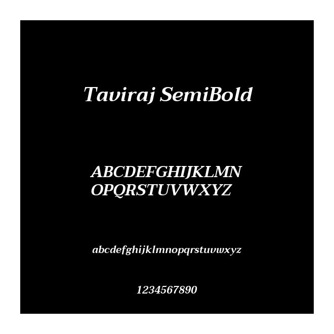 Taviraj SemiBold