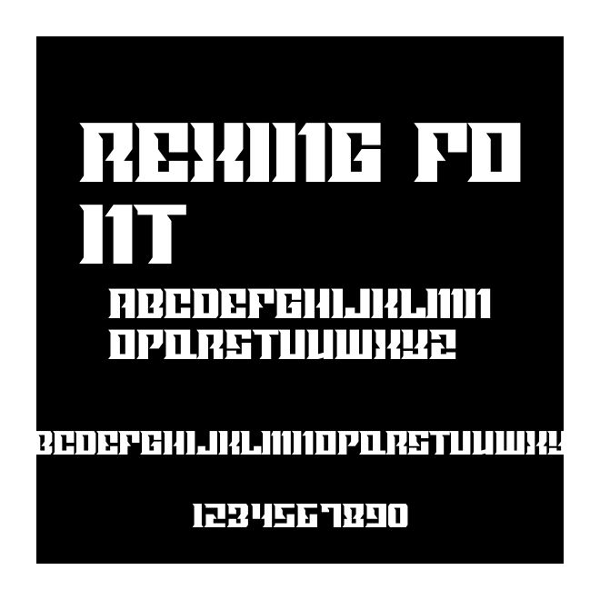 Rexing Font