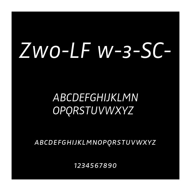 Zwo-LF w-3-SC-