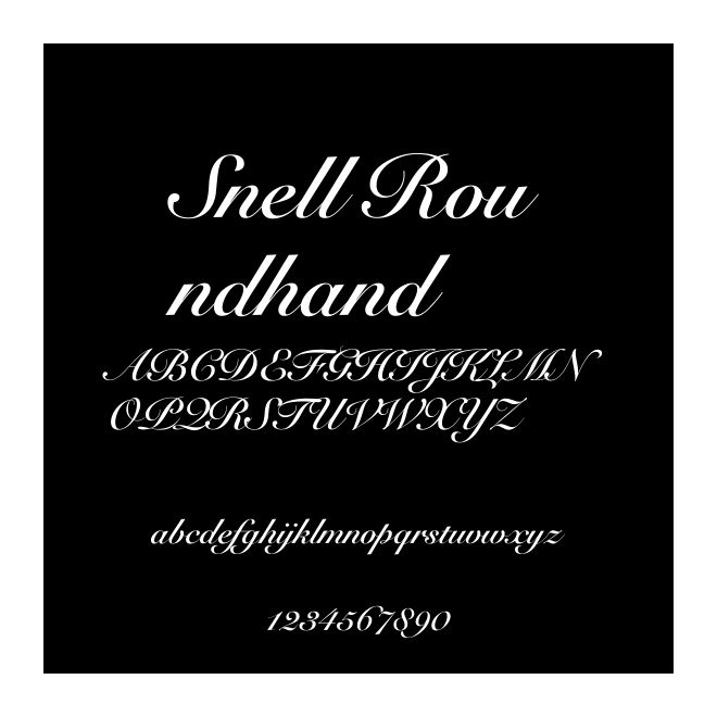 Snell Roundhand