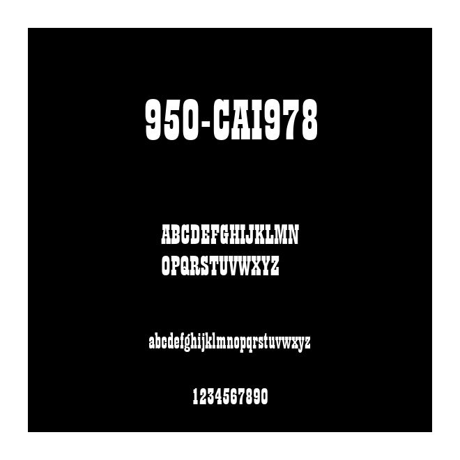 950-CAI978