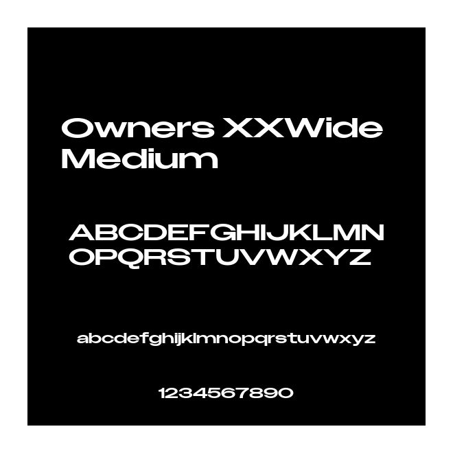 Owners XXWide Medium