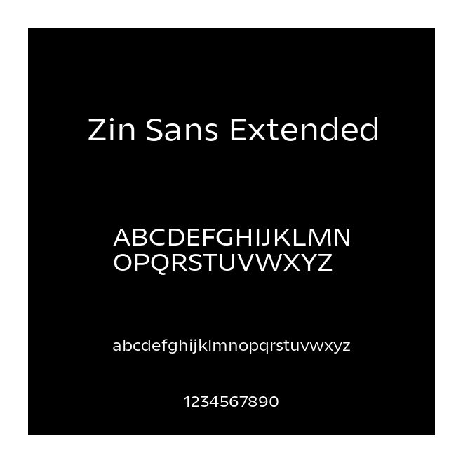 Zin Sans Extended