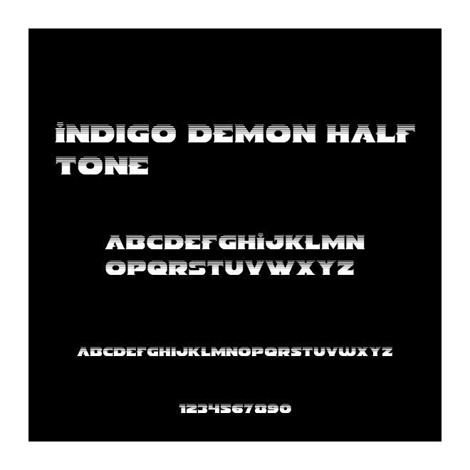 Indigo Demon Halftone