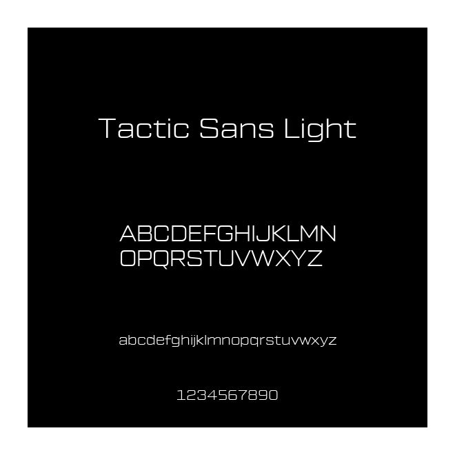 Tactic Sans Light