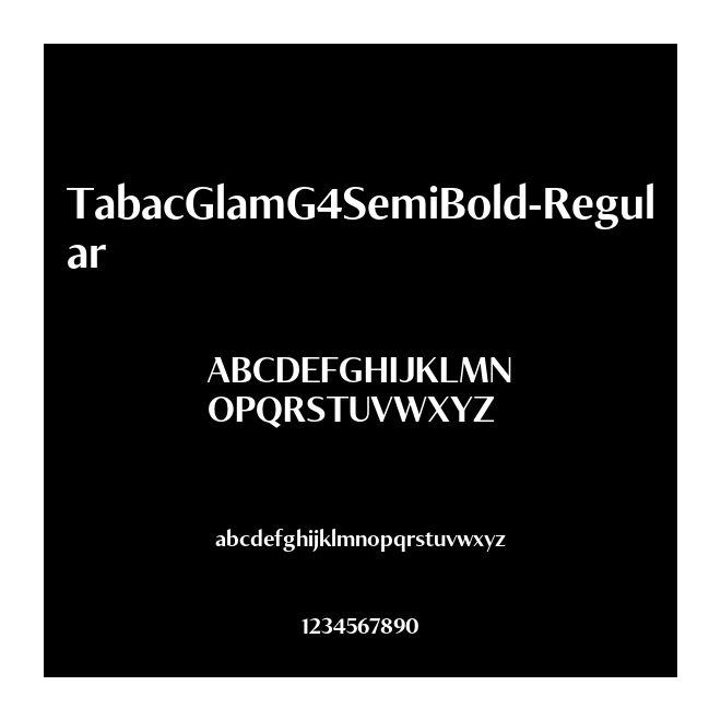 TabacGlamG4SemiBold-Regular