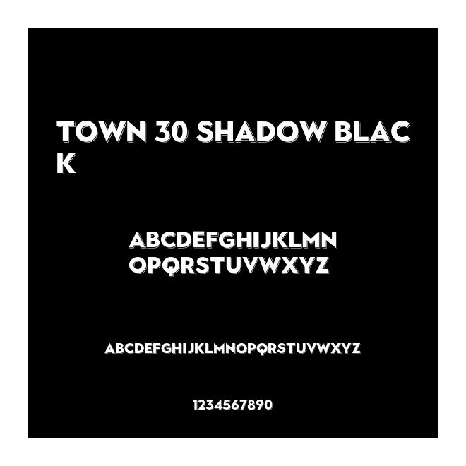 Town 30 Shadow Black