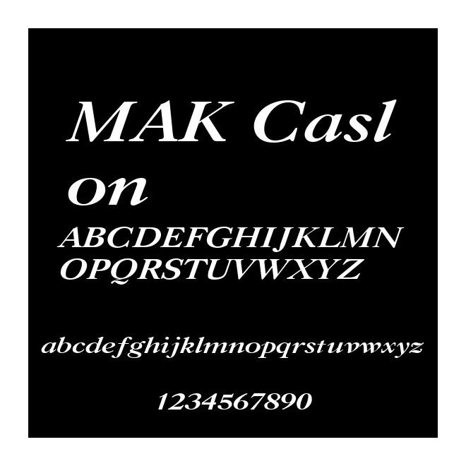 MAK Caslon
