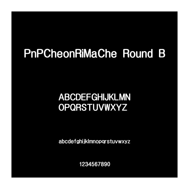 PnPCheonRiMaChe Round B