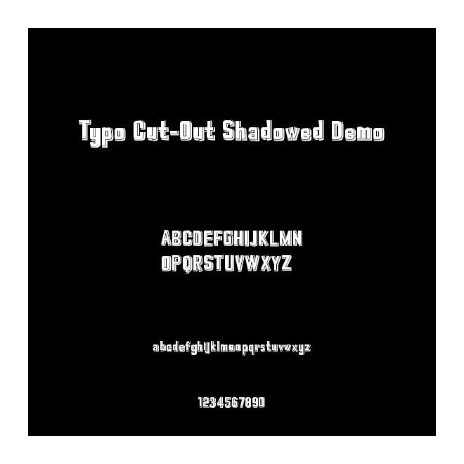 Typo Cut-Out Shadowed Demo