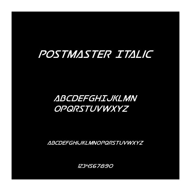 Postmaster Italic