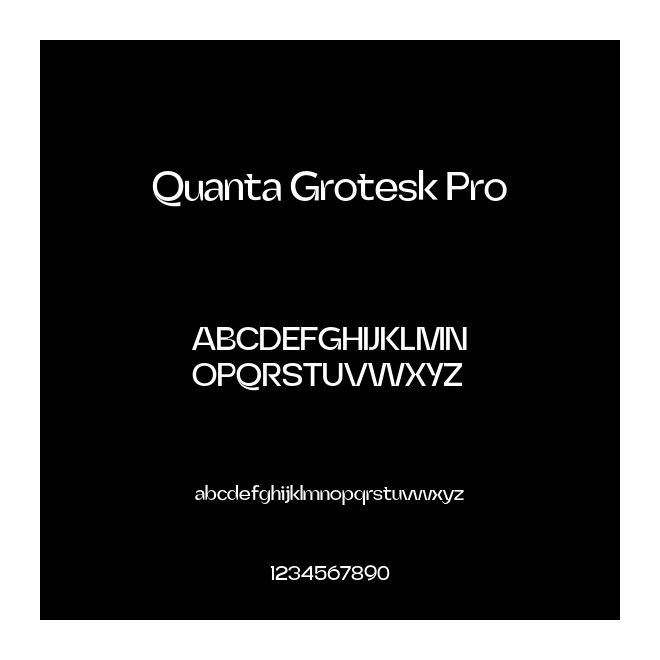 Quanta Grotesk Pro