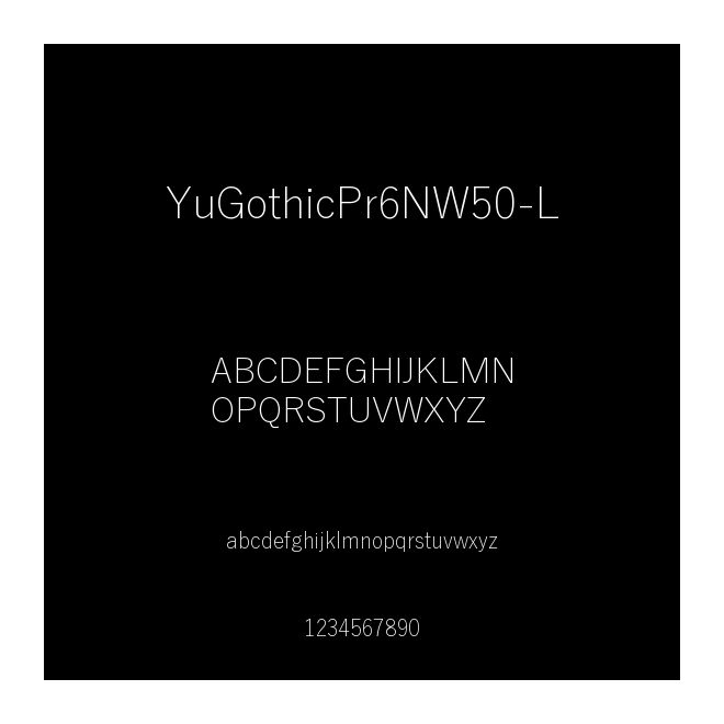 YuGothicPr6NW50-L