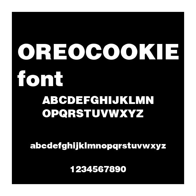 OREOCOOKIEfont