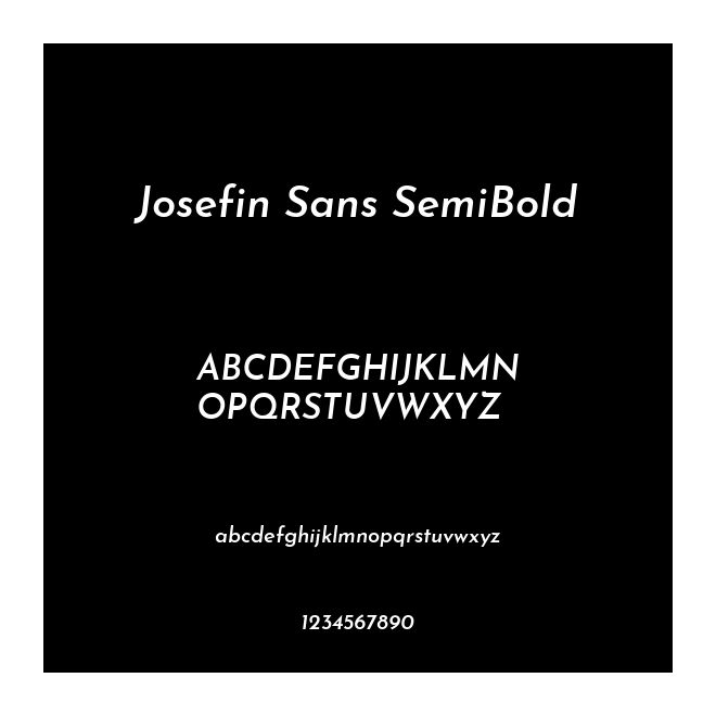 Josefin Sans SemiBold