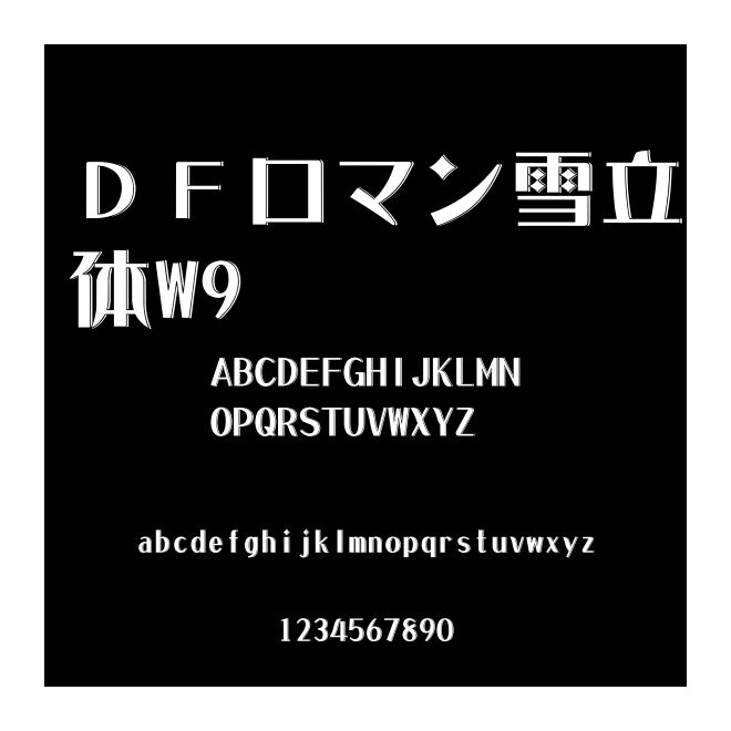 ＤＦロマン雪立體W9