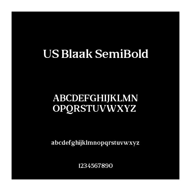 US Blaak SemiBold