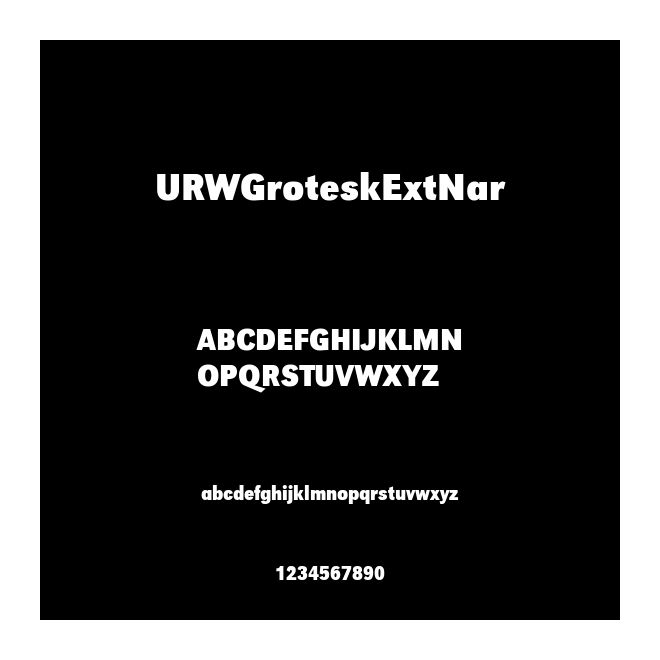 URWGroteskExtNar