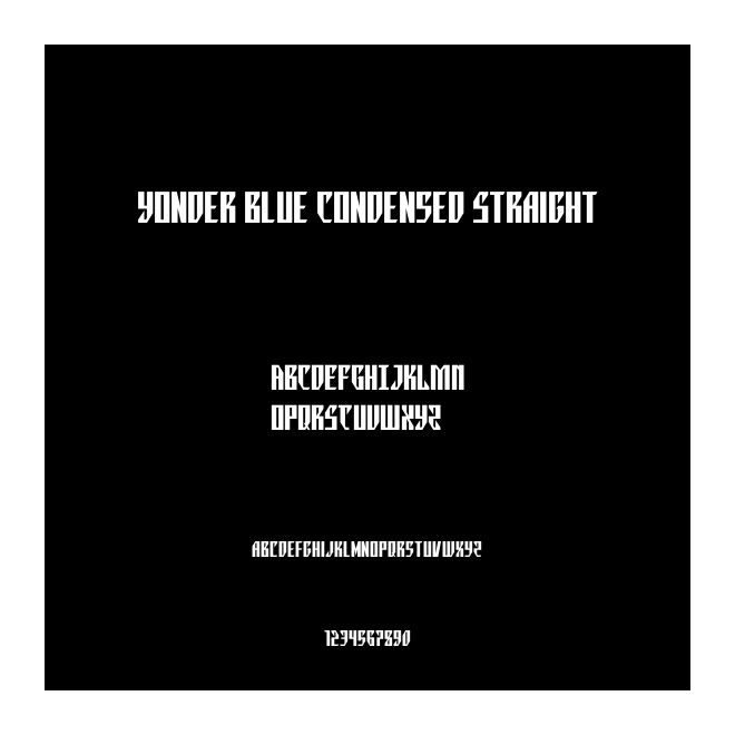 Yonder Blue Condensed Straight