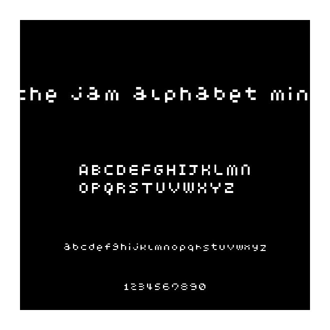 the jam alphabet mini