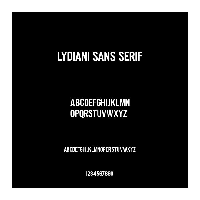 Lydiani Sans Serif