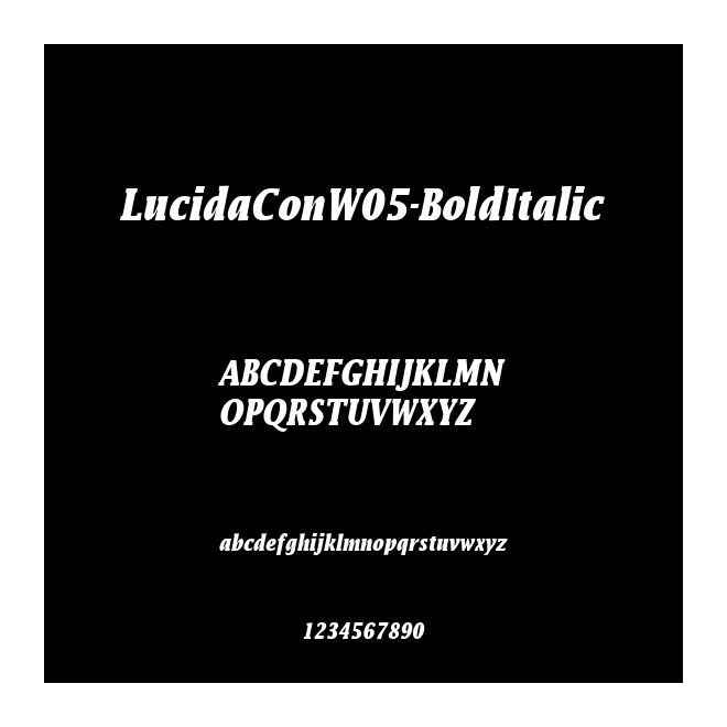 LucidaConW05-BoldItalic