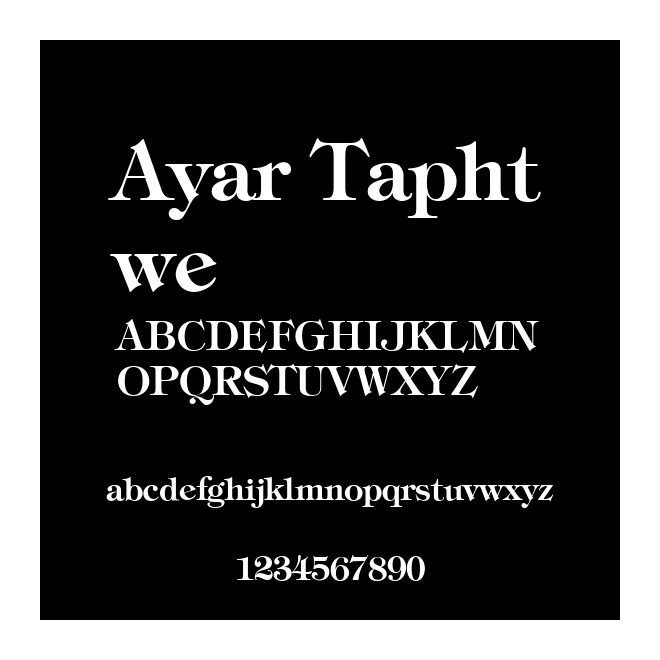 Ayar Taphtwe