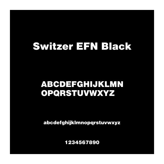 Switzer EFN Black