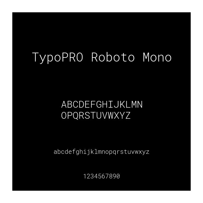 TypoPRO Roboto Mono