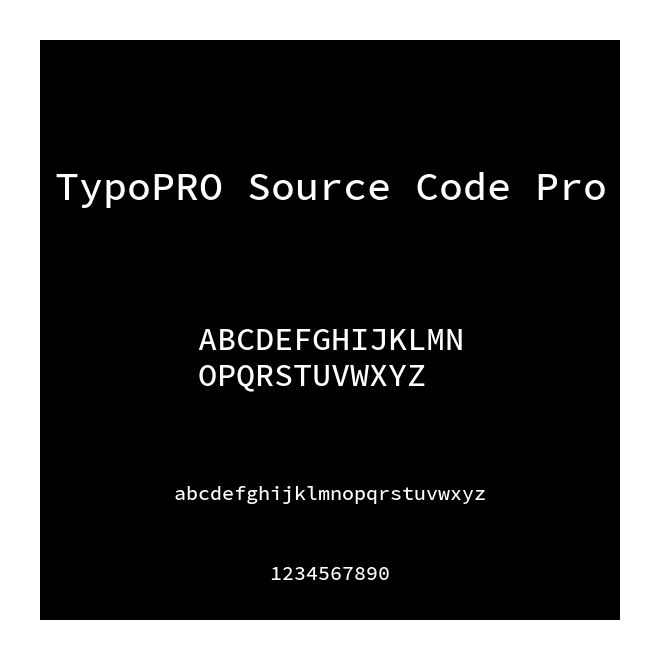 TypoPRO Source Code Pro