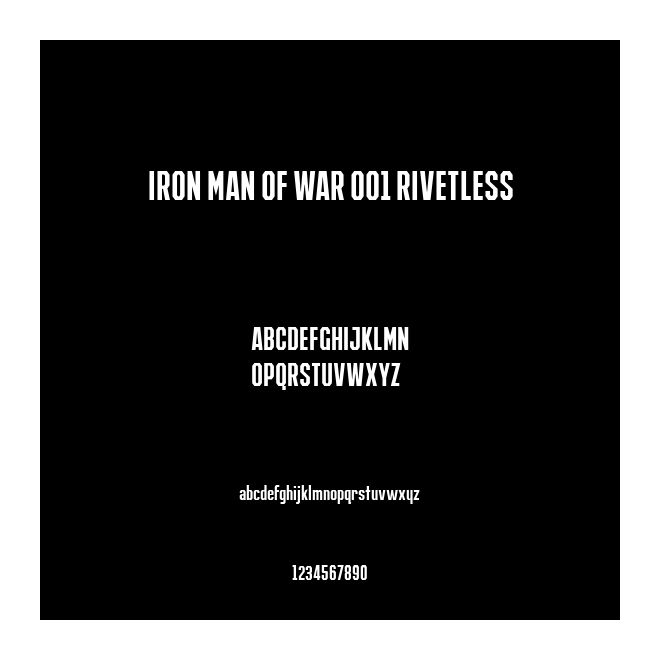 IRON MAN OF WAR 001 RIVETLESS