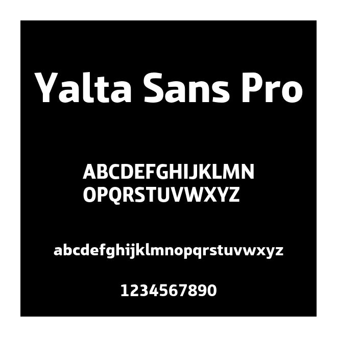 Yalta Sans Pro