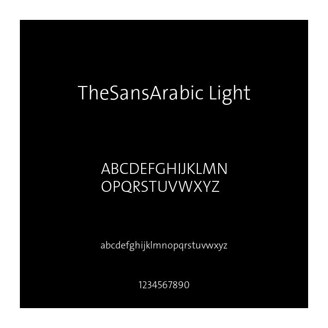 TheSansArabic Light