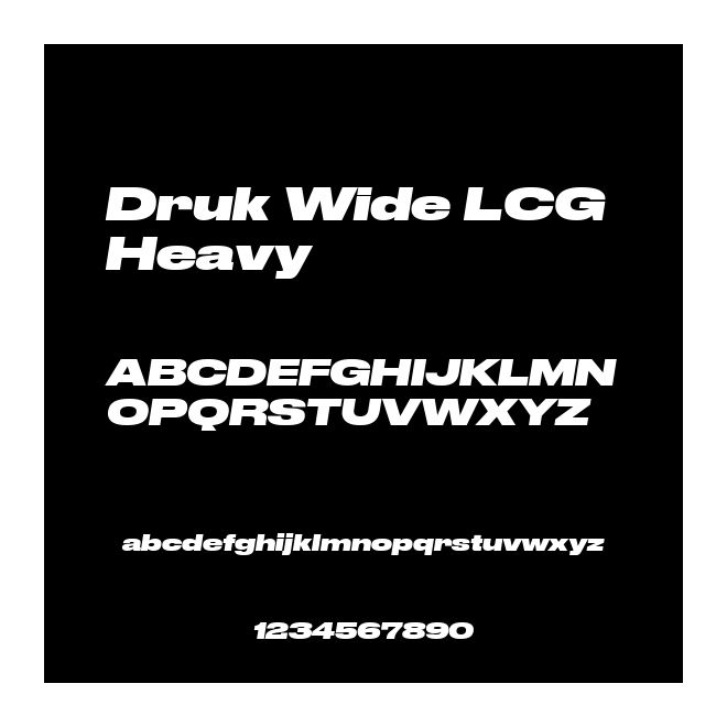 Druk Wide LCG Heavy