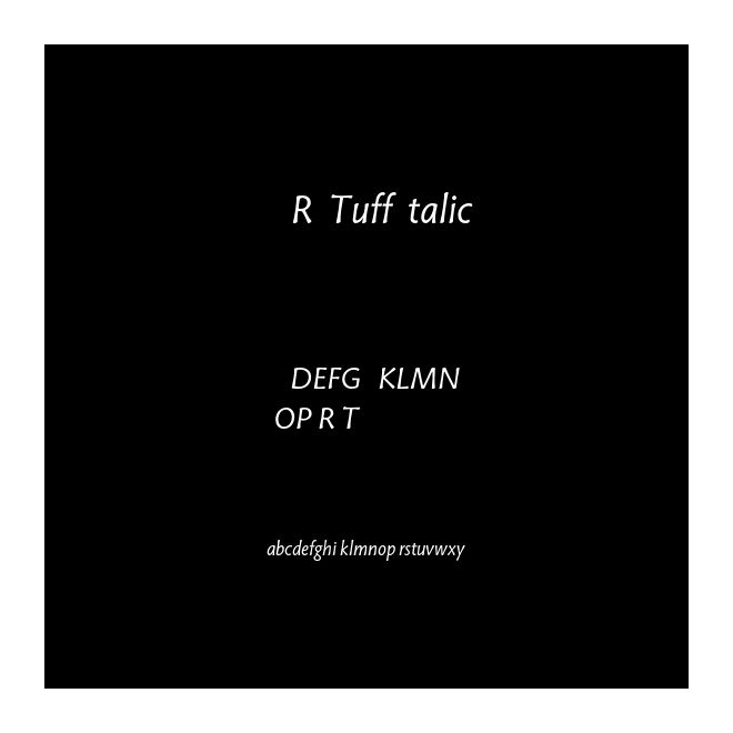 ZYBYRY+Tuff-Italic