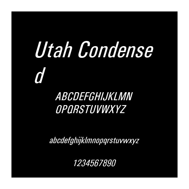 Utah Condensed